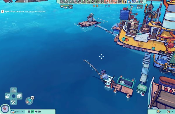 Survival amidst water and debris. A review of the city-building simulator Flotsam.