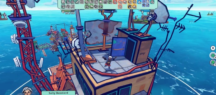 Survival amidst water and debris. A review of the city-building simulator Flotsam.