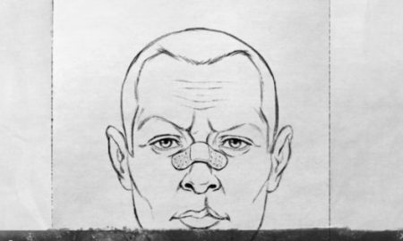 How to draw a portrait and sketch of Harelip in "The Bunny"