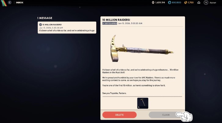 How to get the Gilded Pickaxe in ARC Raiders