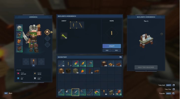 How to craft rope in Hytale