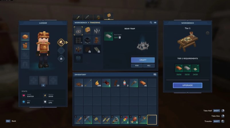 How to Upgrade Workbenches in Hytale