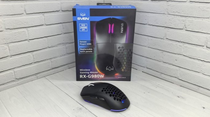 SVEN RX-G980W Review – Wireless Gaming Mouse with Software and Interchangeable Panels