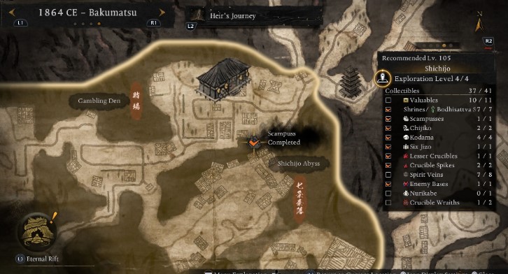 How to Find All Bakumatsu Scampuses in Nioh 3