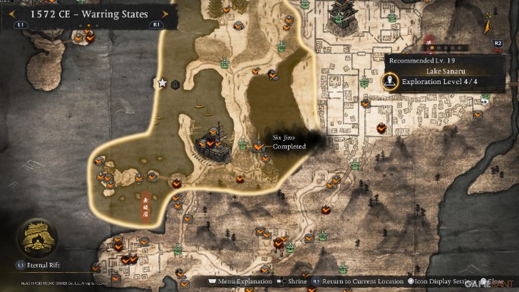 Where to find all the Six Jizo statues in the Warring States region in Nioh 3