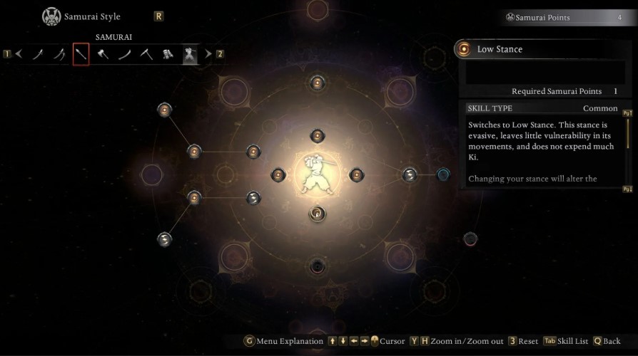 Samurai Stance in Nioh 3