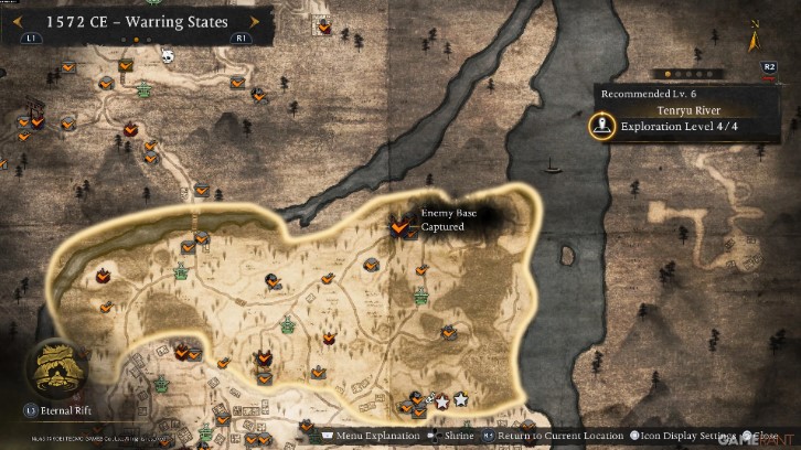 All enemy bases in the Warring States region in Nioh 3