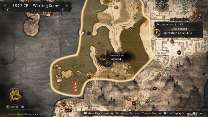 All enemy bases in the Warring States region in Nioh 3